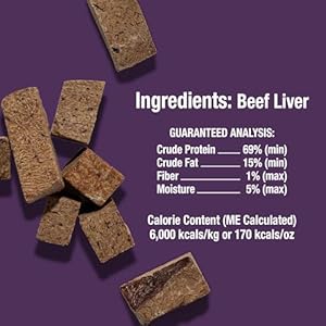 Whole Life Pet Just One Freeze Dried Beef Liver Dog Treats, Single Ingredient Dog Food Topper, Human-Grade Liver Treats, Healthy Training Treats - High Protein, Made in USA - 10 Ounce (Pack of 1) Whole Life Pet Just One Freeze Dried Beef Liver Dog Treats Single Ingredient Dog Food Topper Human Grade Liver Treats Healthy Training Treats High Protein Made in USA 10 Ounce Pack of 1