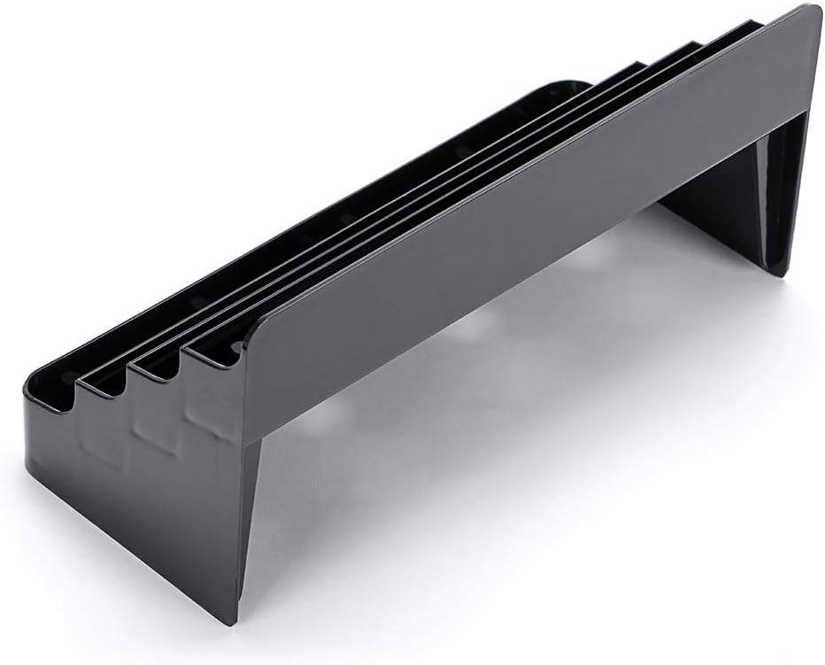 Hipiwe Business Card Holder for Desk- 8 Pocket Acrylic Business Card Display Stand Office Desktop Name Card Organizer,Fits 480Pcs Business Cards (Black,2 Pack) : Office Products