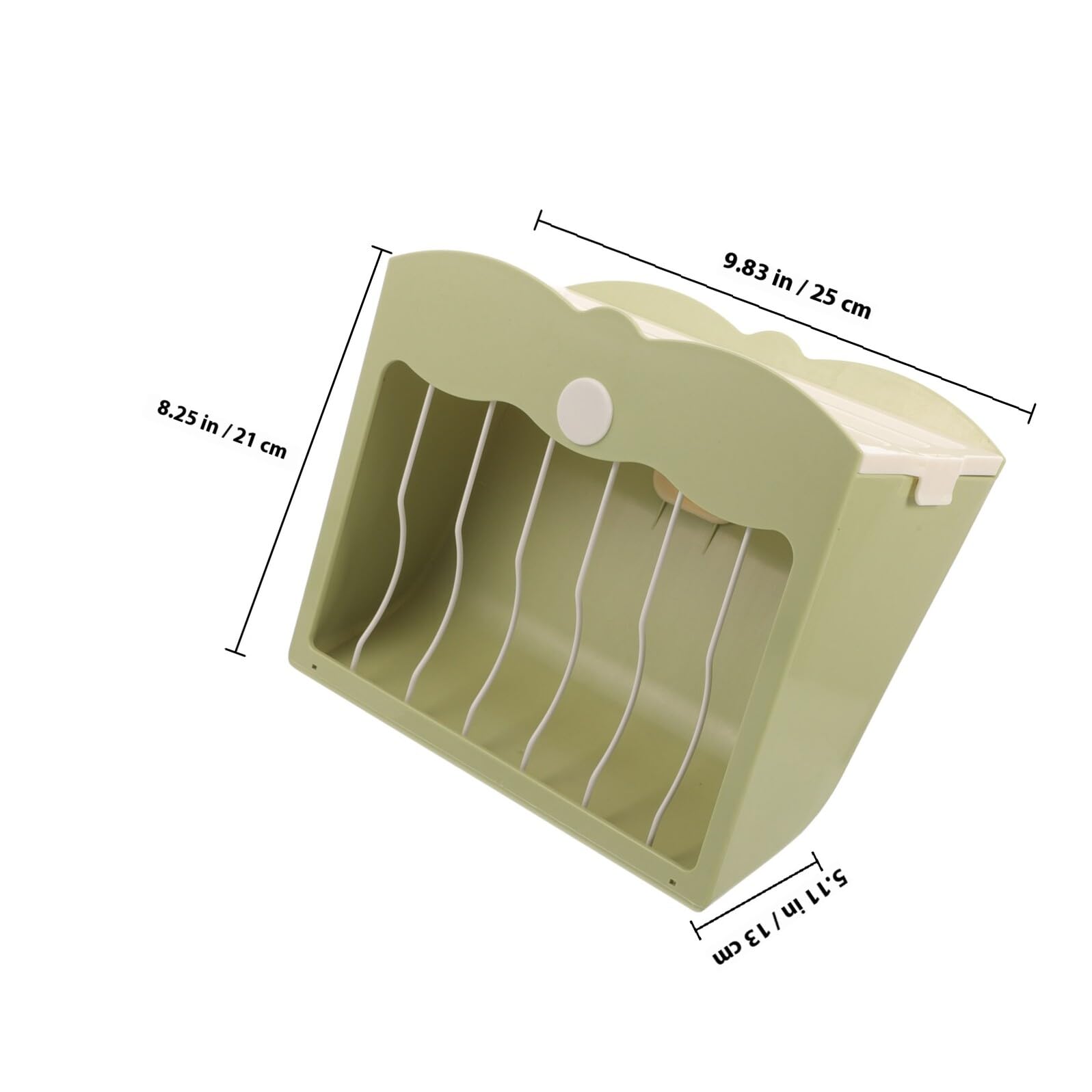 Rabbit Hay Feeder with Metal Frame and Lid, Anti-Waste Grass Rack for Indoor and Outdoor Use, Pet Cage Feeder Accessory Suitable for Rabbits and Small Animals - image 2