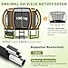 Devoko Trampolin Outdoor Ø 228/305/366/427 cm, GS-Zertifikat, Kindertrampolin Gartentrampolin mit Sicherheitsnetz, Rundes Riesentrampolin mit Leiter und Schuhbeutel