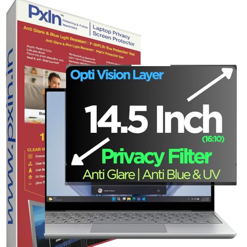 Image of Pxin 14.5 Inch (16:10) Laptop Eye Comfort Shield with Adv Privacy | Anti-Glare | No UV | Anti Blue | Laptop Privacy Filter