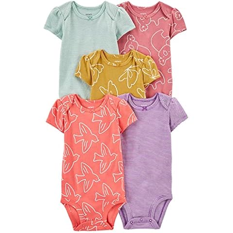 Carter's 5 Pack Baby Girls Bodysuits Cover