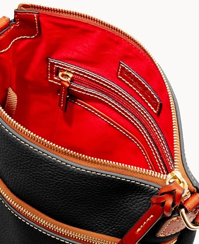 Dooney & Bourke Women's Crossbody in Pebble Grain Leather, Large Handbag with Adjustable Shoulder Strap4