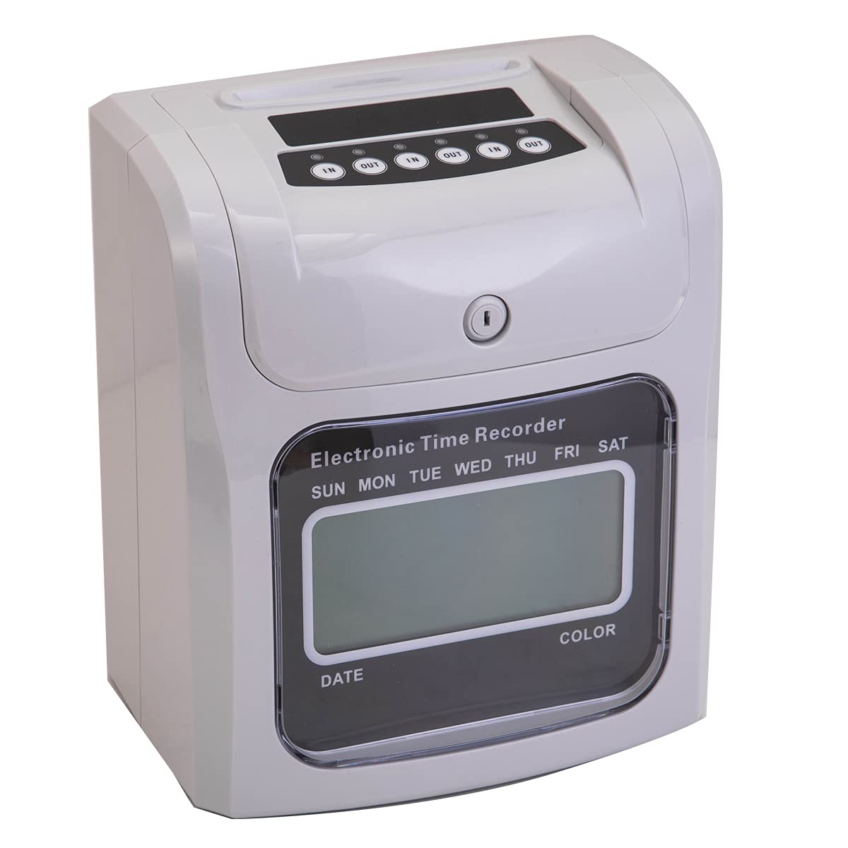 Timbracartellini Dipendenti - Completamente Automatica Registratore Tempi Presenze Con 50 Cartellini,Orologio Rilevazione Presenze Registratore di Tempo