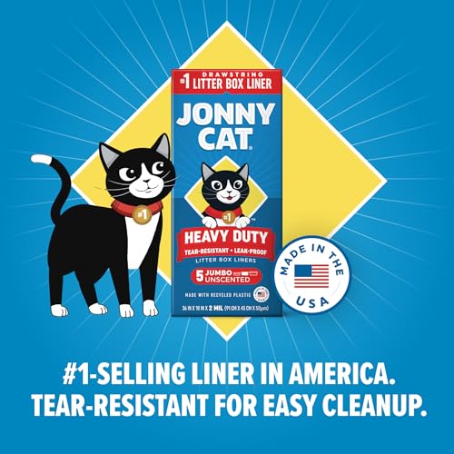 Image of Jonny Cat Heavy Duty Litter Box Liners, Jumbo, 5 Liners-Box