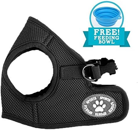 Comfy Dog Harness | Prime Polyester Adjustable Mesh Dog Puppy Pet Soft Harness Vest Include Feeding Bowl | No Pull Long Lasting Usage Pet Control | 172.3