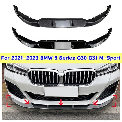 Support de pare-chocs avant avec lèvre noir brillant BMW G30