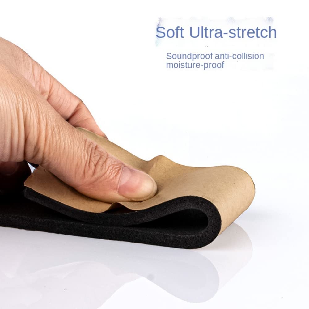 Tira de sellado de esponja autoadhesiva de goma de 10 m - Junta anticolisión de espuma EVA for puertas, ventanas y más(15mm x 30mm x 2m)