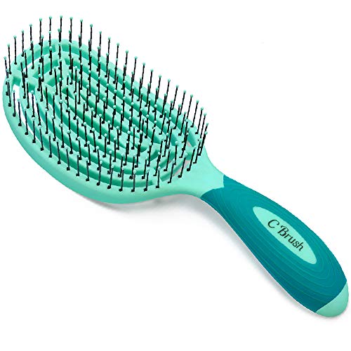 NuWay 4HAIR� U.S. Patented C Brush Detangler Hair Brush for Men & Women NuWay 4HAIR� U.S. Patented C Brush Detangler Hair Brush for Men & Women