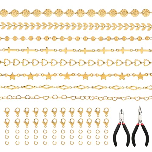 LIKEYO Permanent Jewelry Starter Kit - Gold DIY Permanent Jewelry for Women