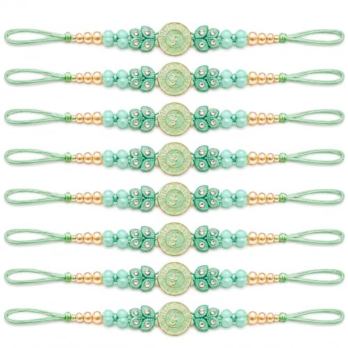 Image of Set for Brother Set of 2, Designer Peacock Rakhi for Brother Boy Men, Premium Kalash Raki for Bhaiya, Traditional Rakshabandhan Rakhis with Best Wishes Card and Tillak Set, Thread (rrt)