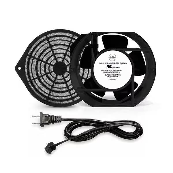 Axial Fan Kit, 6 3/4 in H, 2 in D, Mfr: 786EW9-A