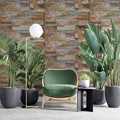 Image of DWELLSINDIA Bricks Self Adhesive Wallpaper Waterproof, Scratch Resistant, Laminated 41x244 CM