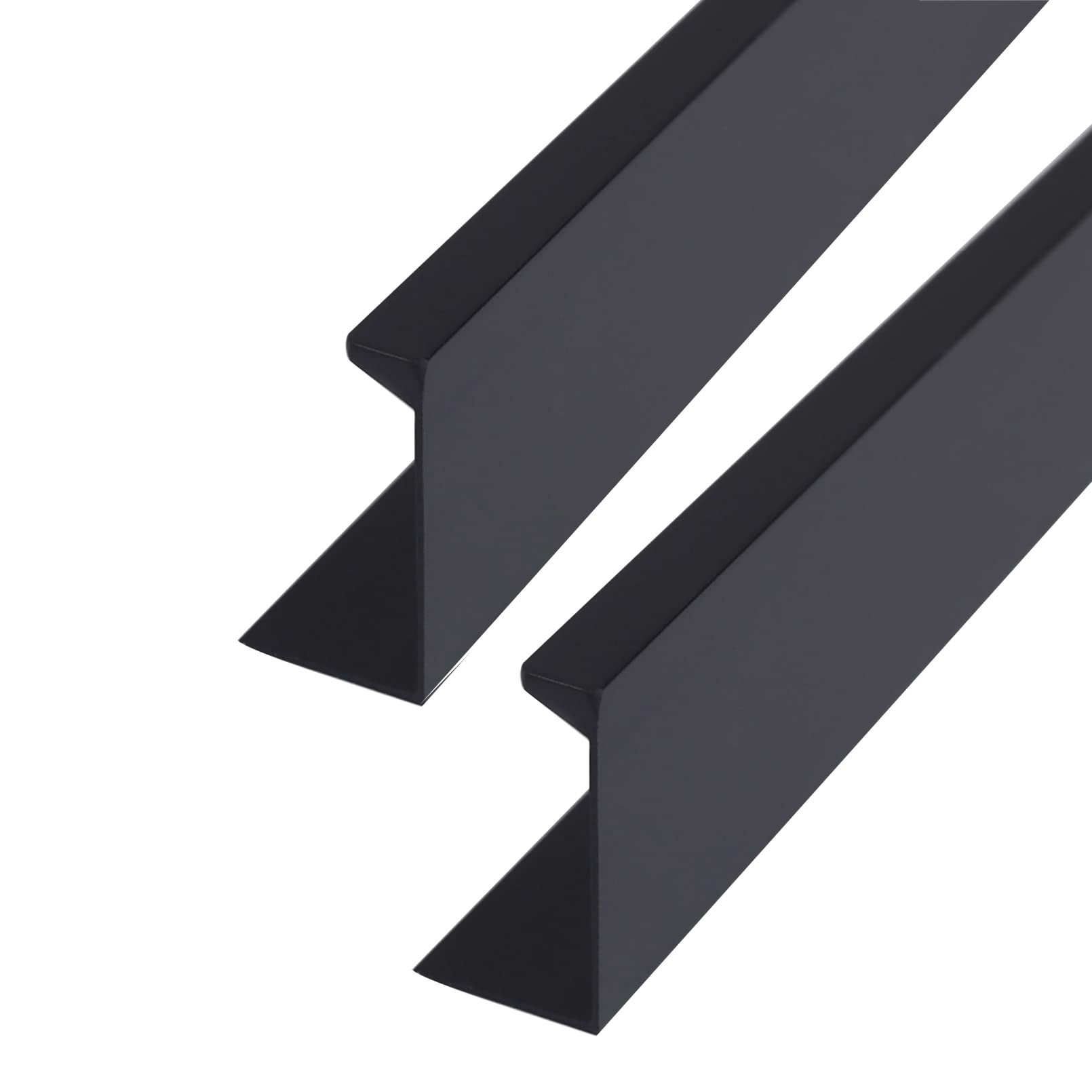 2 stuks onzichtbare kastgrepen, meubelgreep, zwart, verborgen