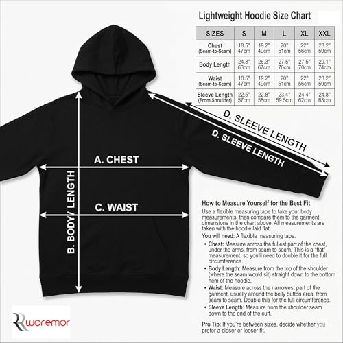 WOREMOR Lightweight EMF Hoodie - 5G RF Shielding Clothing, Silver Faraday Fabric (Small)