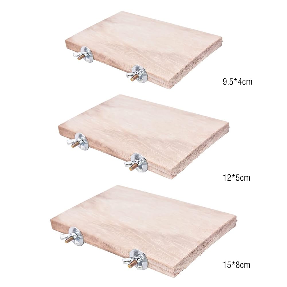 Juguete for hámster, Soporte de Madera for Mascotas, Plataforma for hámster, Juguetes for cobayas, Tabla for Saltar for jerbos, 4 Piezas, 5 x 4 cm,Juguetes para hámster(5x4cm)