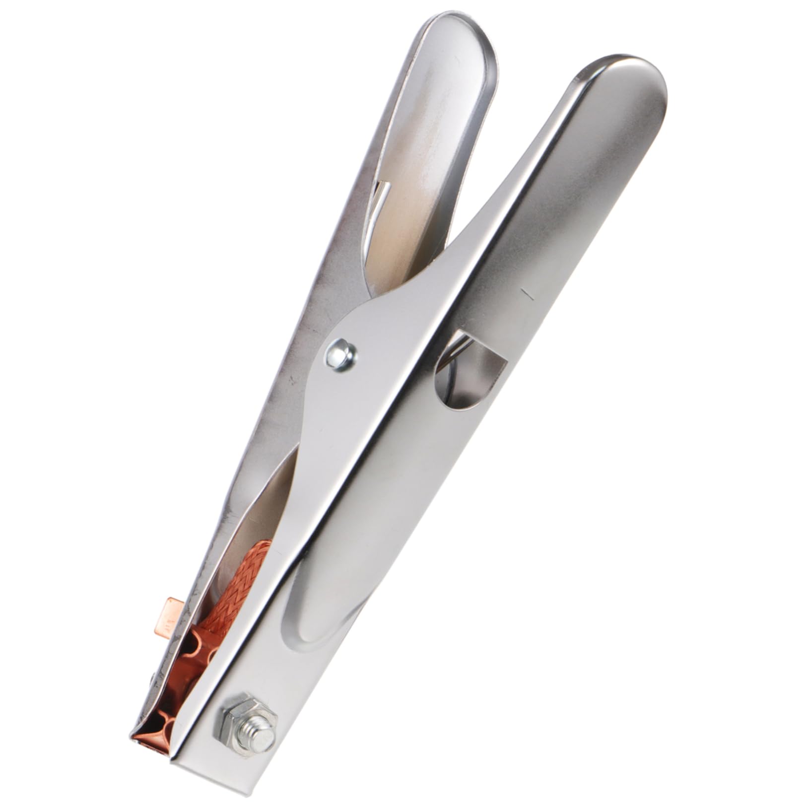 HOLIDYOYO 800A Welder Ground Clamp Shape Heavy Duty Grounding Clamp with Chrome Plated Finish for Secure Electrical Connections Various Industrial Applications