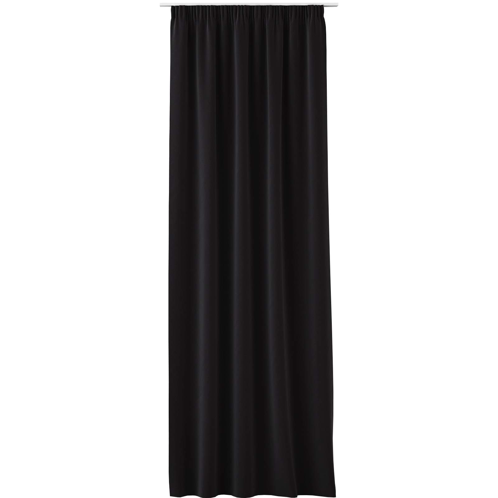 JEMIDI Curtain for Window - Opaque Curtains with Ruffle Tape for Curtain Rail Track for Bedroom Living Room Windows - 140cm x 250cm