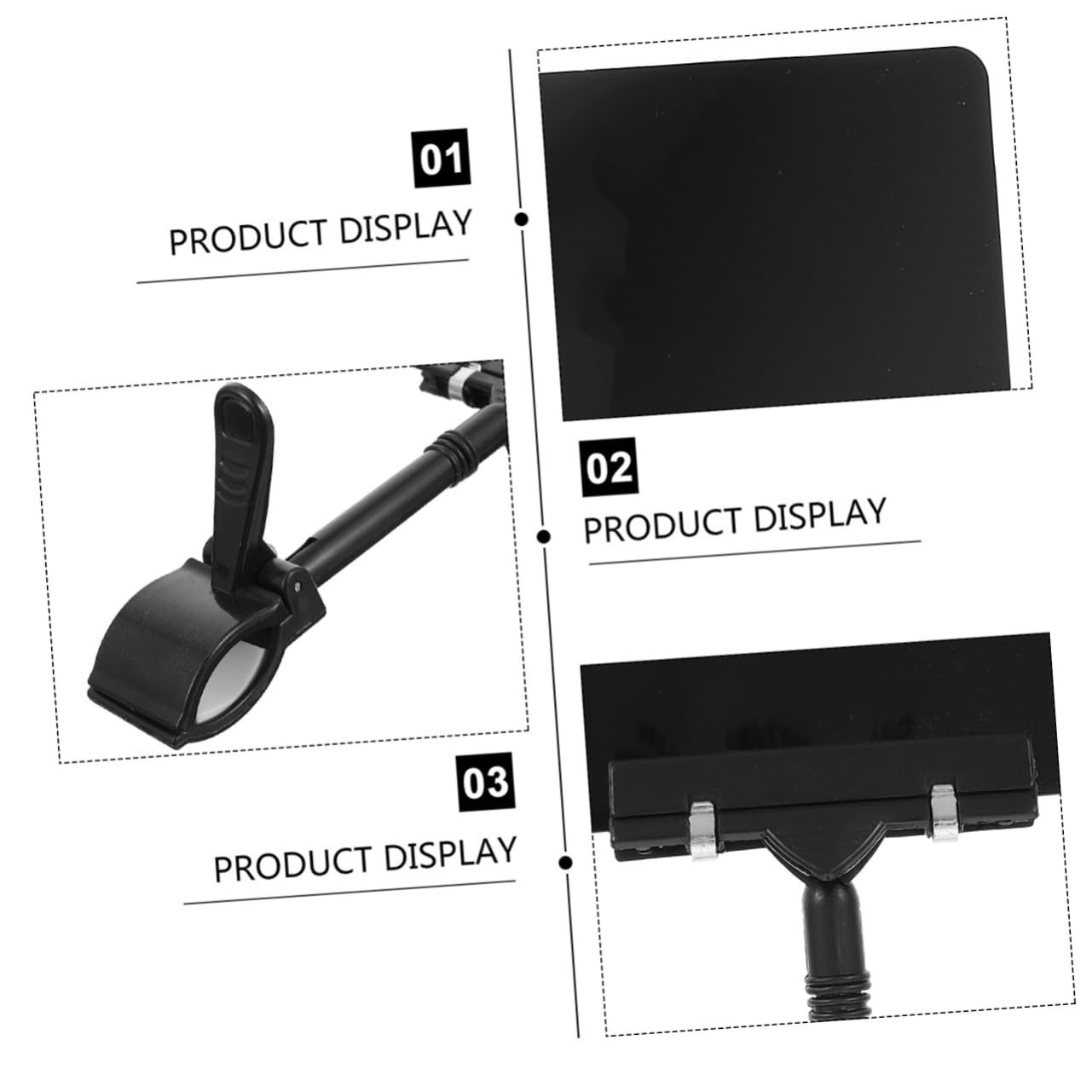 LALAFINA 18piezas Soporte De Carteles De Precio Clips Para Exhibición De Precios Supermercados y Tiendas