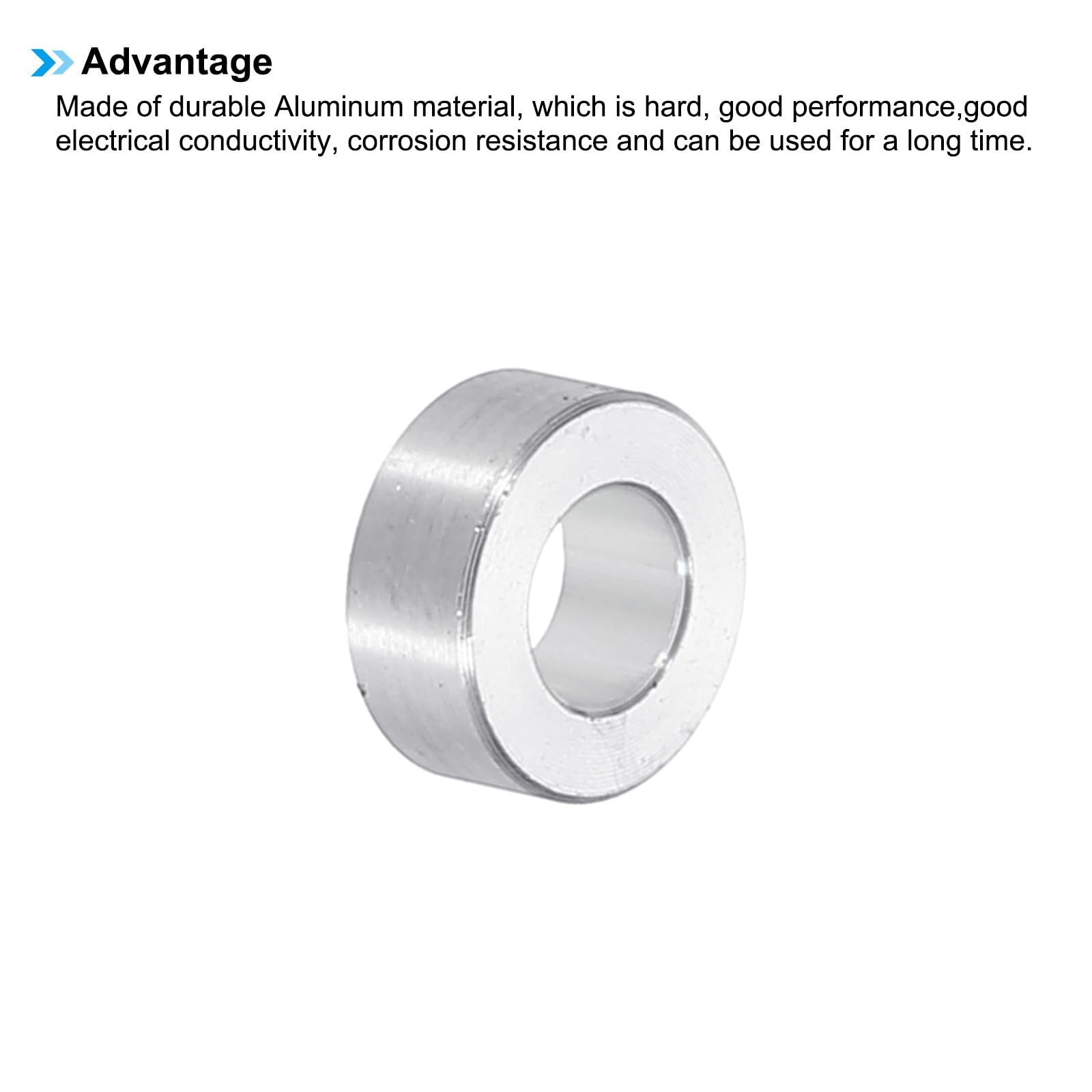 PATIKIL M6 Aluminum Spacers, 6pcs 1/4" x1/2" Round Metal Spacers for 1/4 or M6 Screw Bolts - Image 4