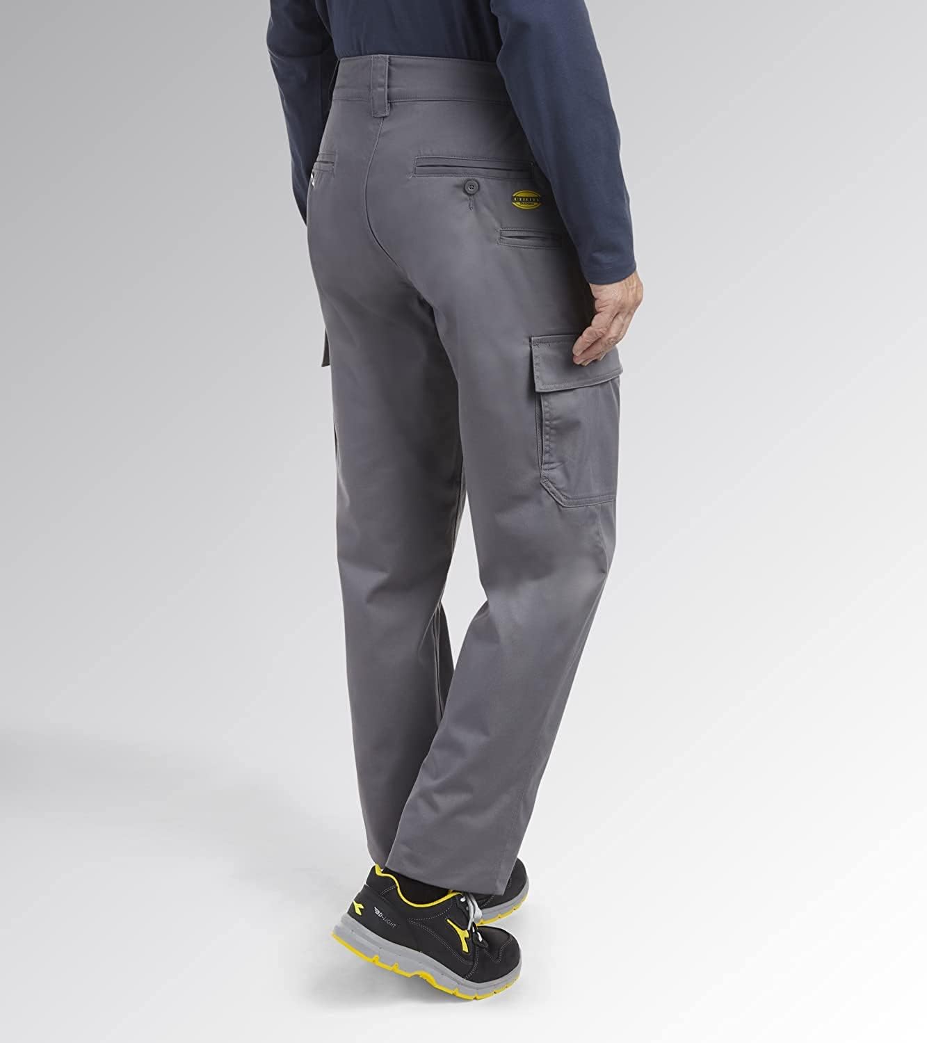 Spodnie robocze wielosezonowe Cargo z elastyczny pas Diadora Utility Art. Pant Level Cargo, szary, XXL
