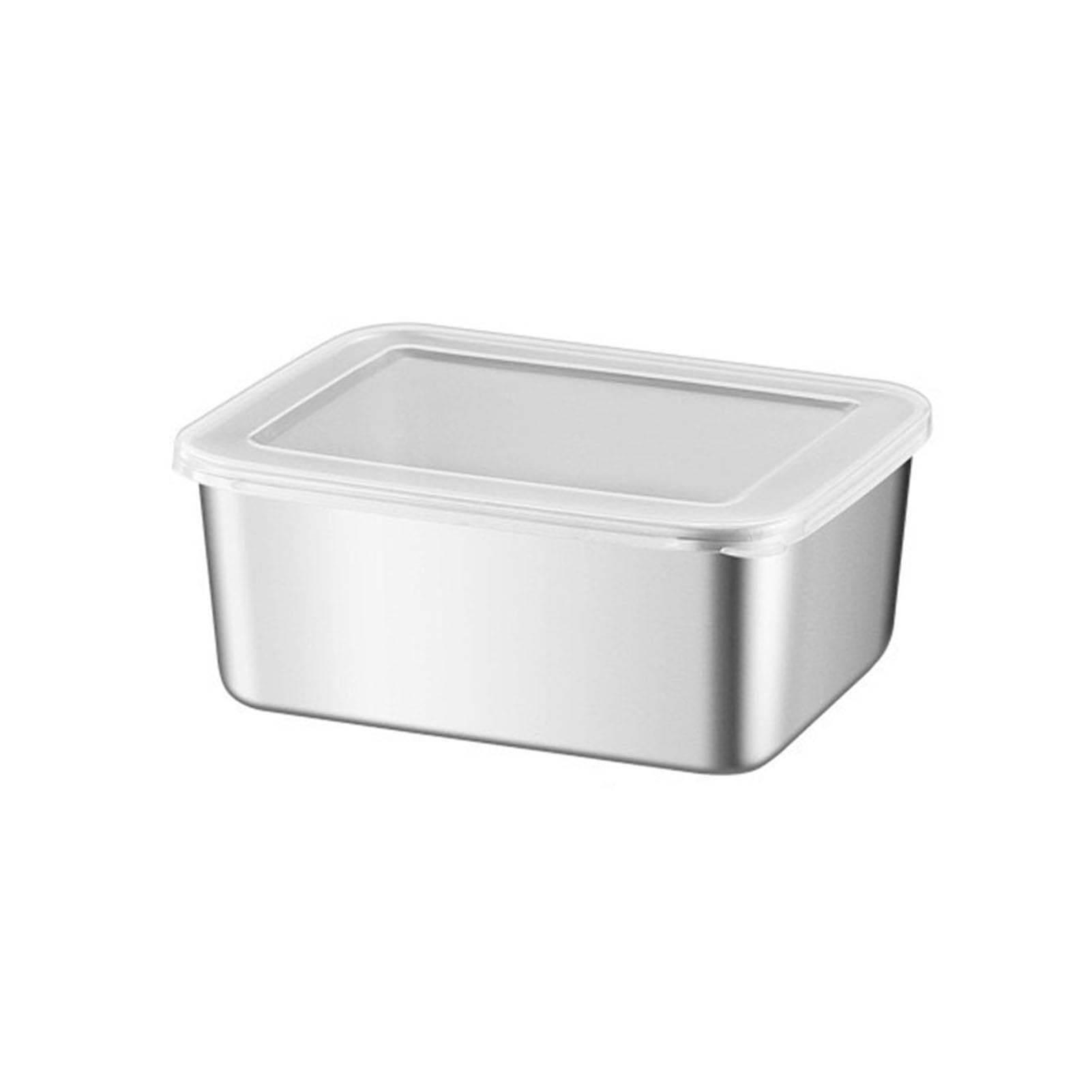 anwhriet Stainless Steel Lunch Box with Airtight Lid, Reusable Leak-Proof Food Storage Container, Stackable Fridge Organizer for Leftovers, Meal Prep, Travel, 3 Sizes 600ML