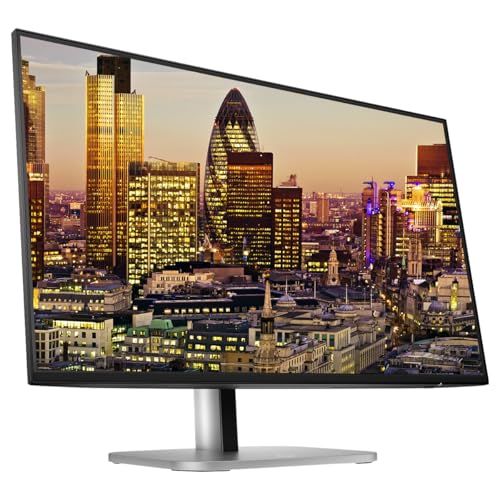 Image of HP Series 5 Pro 27-inch 527pf Full HD (1920 x 1080) LCD IPS Monitor, 2-Pack, DisplayPort, USB Hub Bundled with Desk Mount Dual Monitor Stand