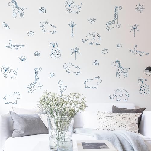 Vinilos Decorativos Animales Selva para Habitaciones Infantiles miniatura 5