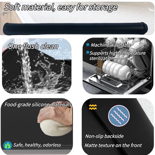 Image of Stove Top Covers for Electric Stove, 30x21inch Glasstop Protector | Silicone Stovetop Cover Cover, Non-slip Flat Oven Dish Drying Mats for Kitchen Counter, Cooktop Guard Mat for Kitchen RV