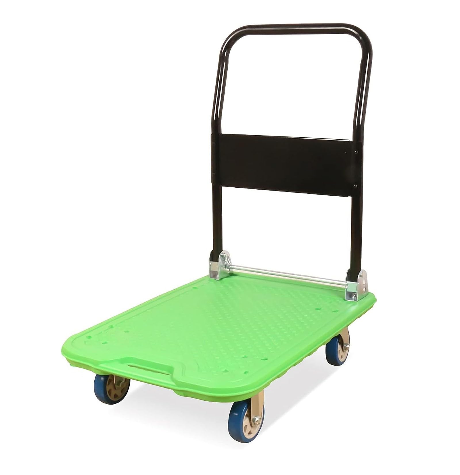 Carrello Pieghevole Robusto con 4 Ruote e Maniglie in Metallo: Un Carrello Multifunzionale Adatto al Trasporto di Oggetti, Attrezzi e carichi Pesanti, Portatile e Facile da manovrare.