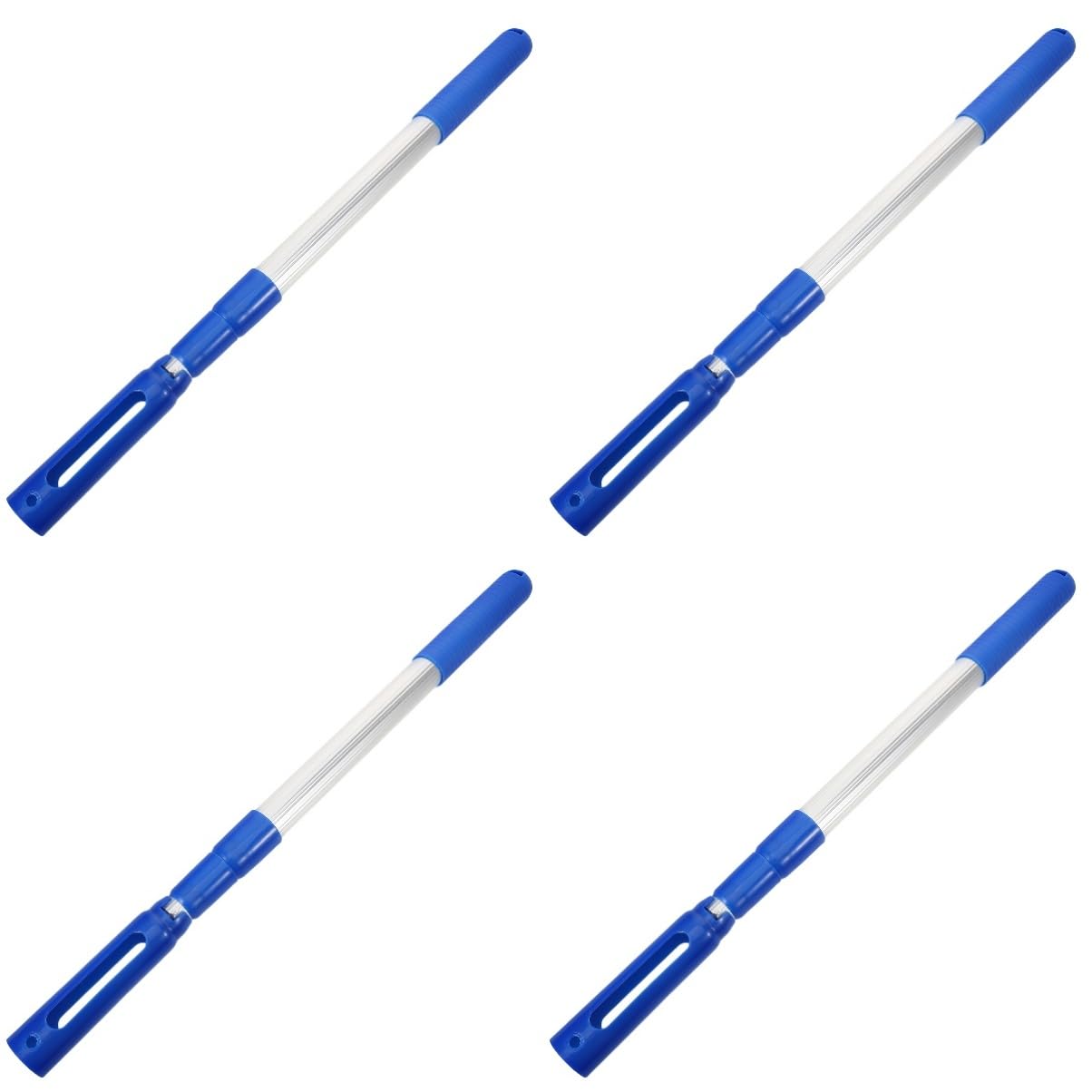 Toyvian 4piezas Telescópico De Limpieza De Piscina Varilla De Resistente Extensible para Skimmer y Redes De Pesca Accesorios De De Estanques y
