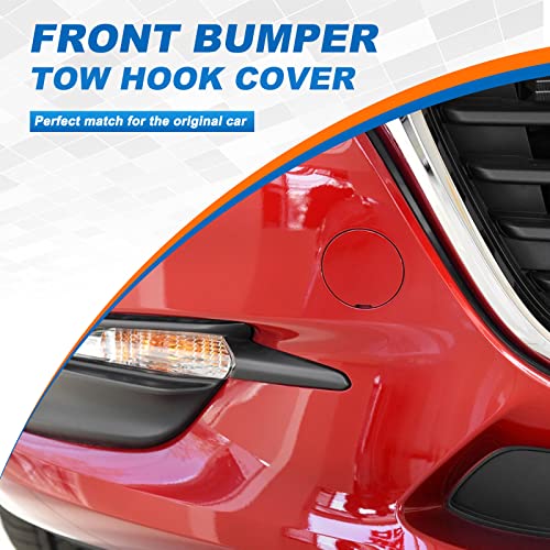 Front Bumper Tow Hook Cover Towing Eye Cap Fit for Mazda 3 Axela 2017 2018 B63B-50-A11-BB BANE-50-A11-BB (Blue, Right Passenger Side) Xinpinsai