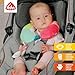Fehn Nackenstütze Einhorn – Nackenkissen mit kleinem Rassel-Tier – Ergonomische Form des Nackenhörnchens stützt, entlastet und bietet sicheren Halt in Auto, Babyschale oder Kinderwagen