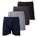 Mens Color Cotton Knitted Ultra Comfort Relaxed Boxer Shorts Underwear (4 Pack)