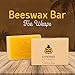 SuperBee Beeswax Block for DIY Beeswax Wrap Making Kit with Tree Resin & Coconut Oil, 75g Bar Makes Up to 10 Wraps, Natural Ingredients for Homemade Food Wax Wraps for Sustainable Living