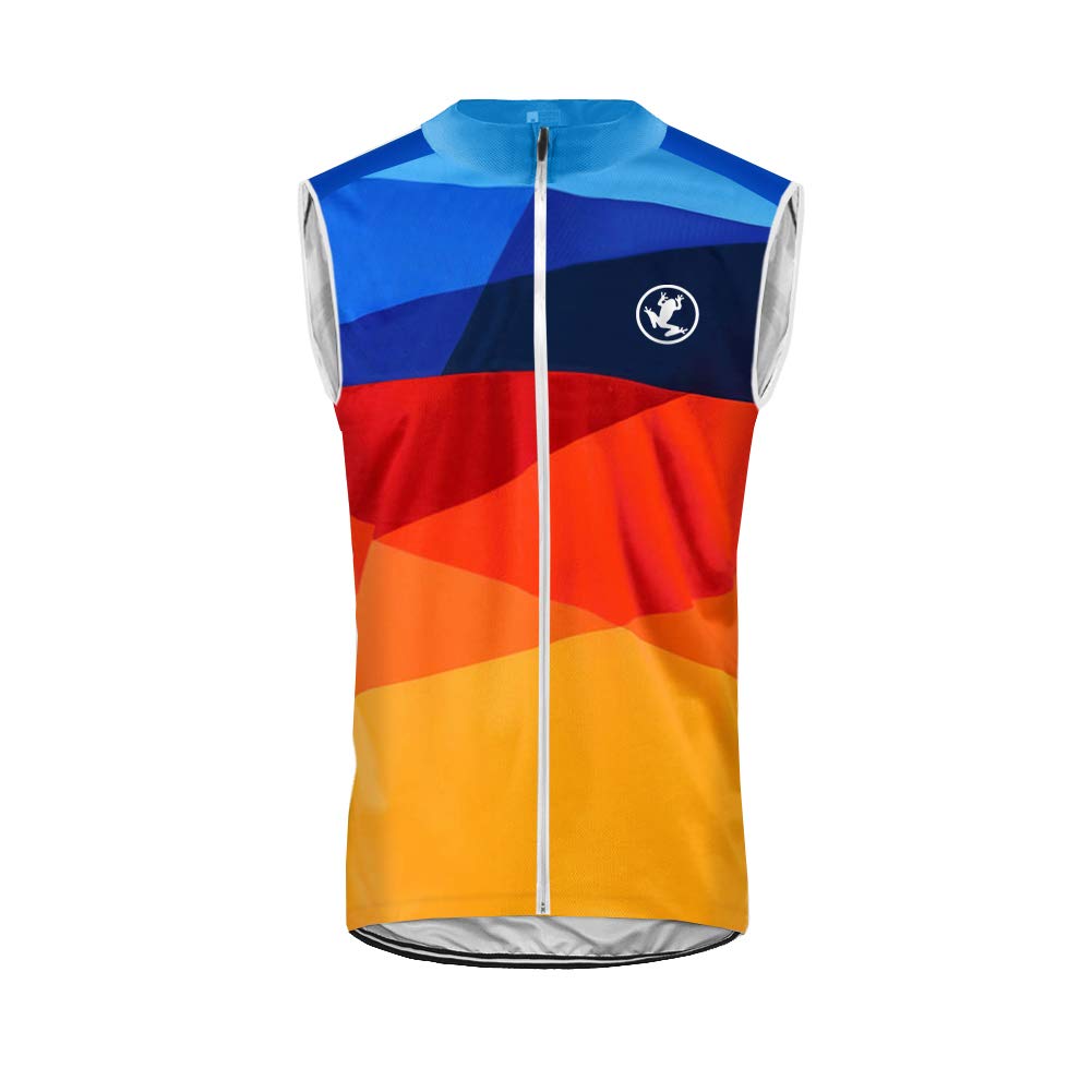 Ugly Frog Gilet da Ciclismo, Maglia da Ciclismo Senza Maniche Maglia da Ciclismo Antivento Traspirante da MTB per Uomini E Uomo