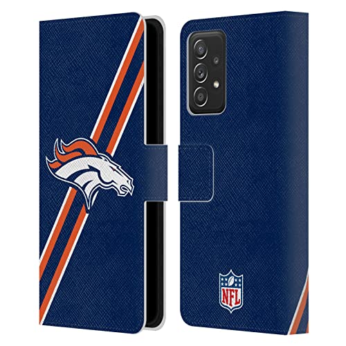 Étui Samsung Galaxy A53 5G housse portefeuille en cuir motif NFL Denver Broncos coque protection