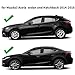 for Mazda 3 Axela 2014 2015 2016 2017 2018 Rear Side Window Louvers Sport Style Triangular Window Glass Blinds Air Vent Scoop Shades Cover Trim Blinds Auto Exterior ABS Decorate Accessories