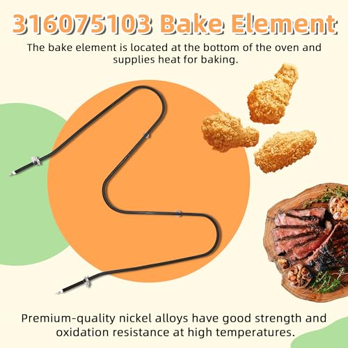 316075103 Oven Bake Element 316075104 FIt for Frigi-daire Ken-more Oven Heating Element FEF303BWA FEF303CWA FEF303CWC FEF326ABC FEF352AUA 79015011400 79015031401 by AMI PARTS by AMI PARTS - Image 5