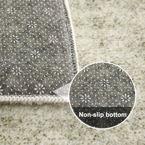 Tinyboy-hbq Rugs Living Room Abstract Modern Rug Soft Bedroom Rug Washable Shaggy Rugs for Living Room Bedroom Indoor Home Decor (Abstract Beige Grey/Light Brown, 80 x 120 cm) - Image 6
