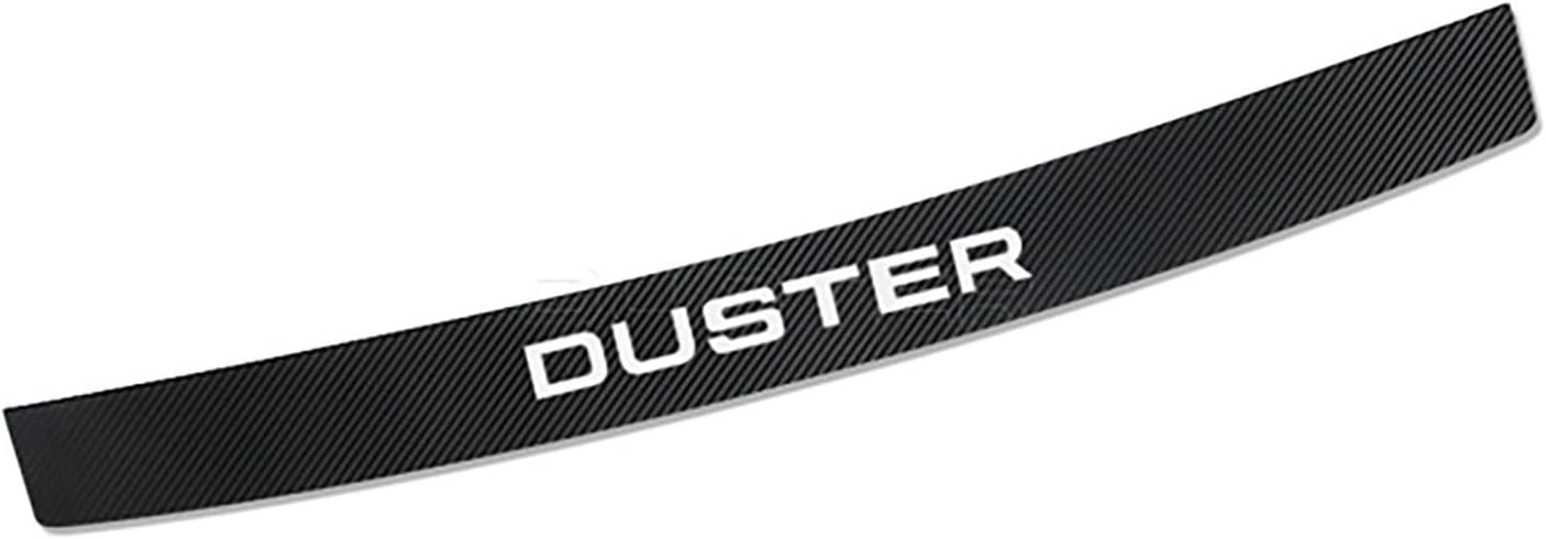 Car Rear Bumper Protector for Ren-Ault Dacia Duster Logan SANDERO Jogger Spring, Carbon Fiber Trunk Sill Plate Decorative Strips Anti-Scratch Cover Sticker Styling Accessories
