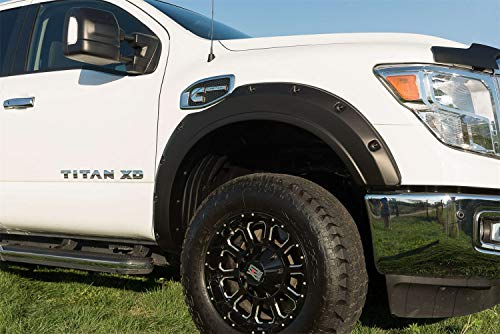 EGR 795904-Premium Series Fender Flares with Simulated Bolt-on Look w/Stainless Bolts - Compatible with 2016-2024 Nissan Titan XD