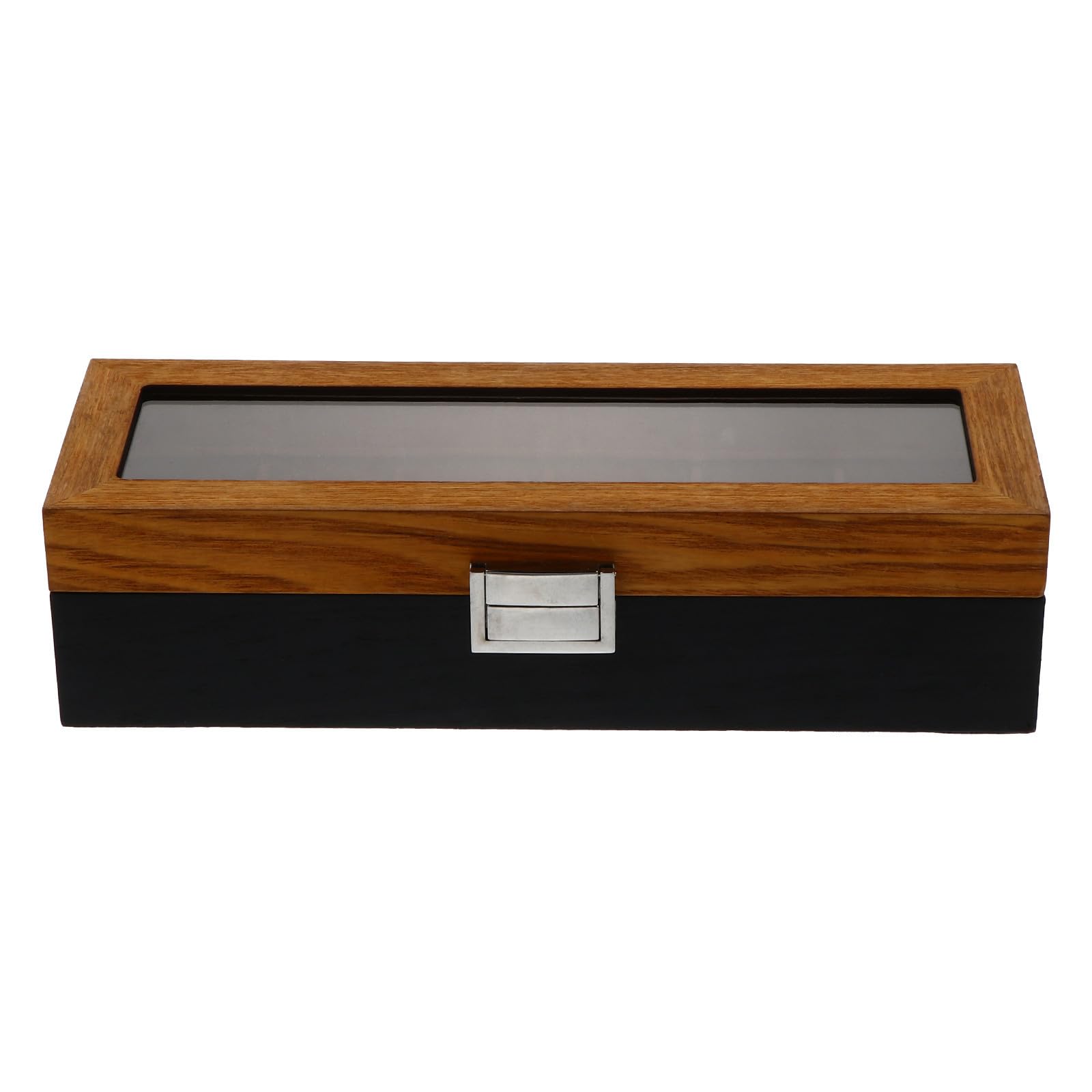Organizador de Relojes Caja Expositora para Relojes de Madera Retro de 6 Compartimentos, Protege de Arañazos y Daños, Fácil de Limpiar, Obsequio para Cumpleaños y Navidad