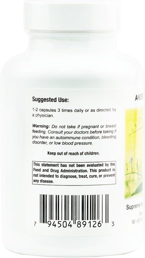 Supreme Nutrition Andrographis, 90 Pure Green Chiretta Vegetarian Capsules (Pack of 2)