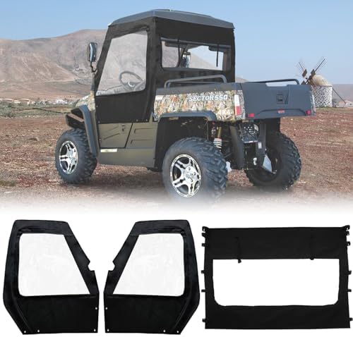 Chikia Hisun Sector 550 750 Soft Side Doors Cab Enclosure with Re...