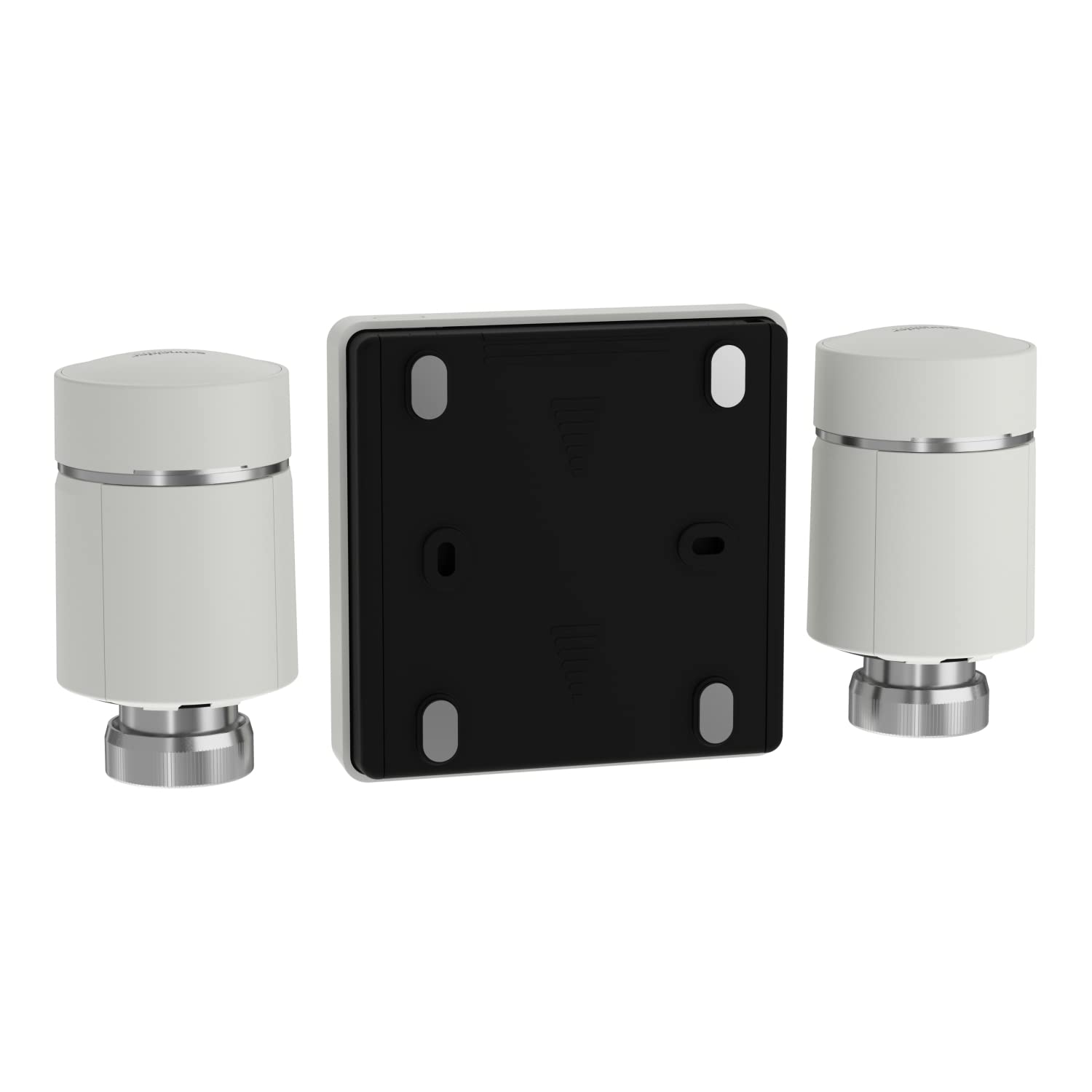 Schneider Electric - Wiser, Kit Vannes Thermostatiques Connectées Passerelle Wifi + 2 Têtes De Vanne, CCTFR6906