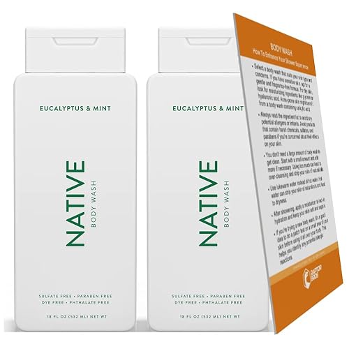 RAPTOR BROS Bundle Gel de baño Native para mujeres y hombres, totalmente natural, sin parabenos ni sulfatos, perfecto para pieles sensibles, incluye