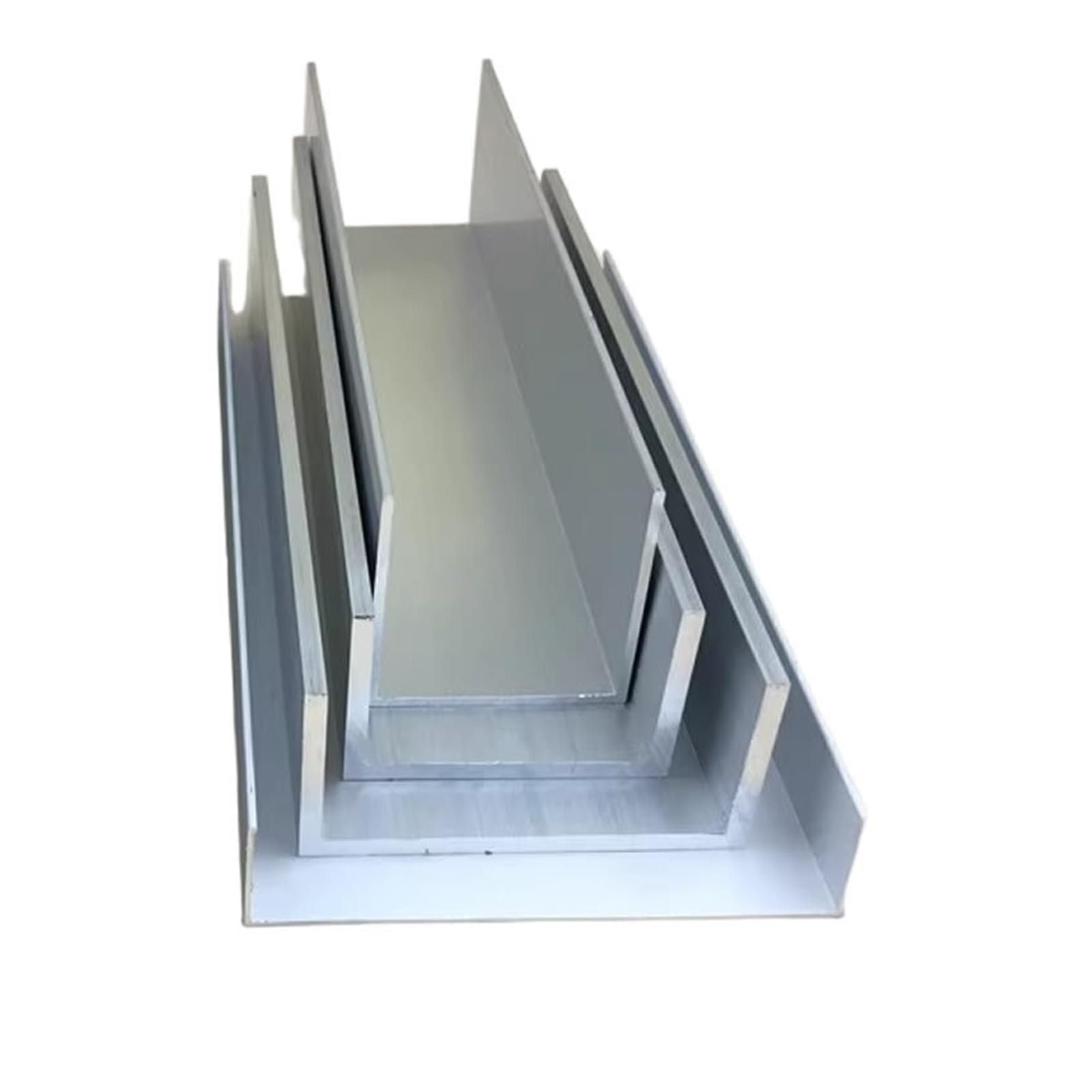 Riel guía de perfil de aluminio con canal en U | Resistente a la corrosión(500MM X 1PCS_50X25X48MM)