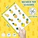 Pineapple Temporary Tattoos – 60 PCS (5 Sheets) Gold Summer Theme Birthday Party Favors, Cute Stickers for Kids Boys Girls, Classroom Prizes, Carnival Holiday Gifts
