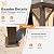 MELLCOM 14'x20' Hardtop Gazebo, Galvanized Steel Metal Double Roof Aluminum Gazebos with Curtain and Netting, Brown Permanent Pavilion Gazebo with Aluminum Frame for Patios, Gardens, Lawn